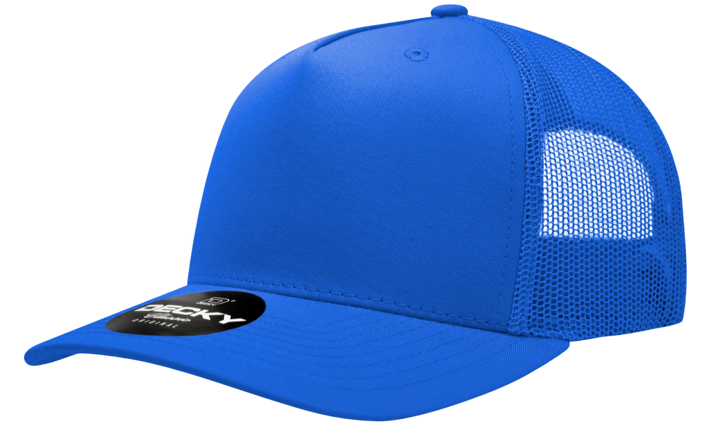 Decky 6030 5 Panel Mid Profile Structured Cotton Blend Trucker