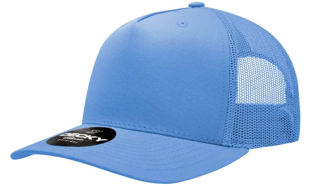 Decky 6030 5 Panel Mid Profile Structured Cotton Blend Trucker