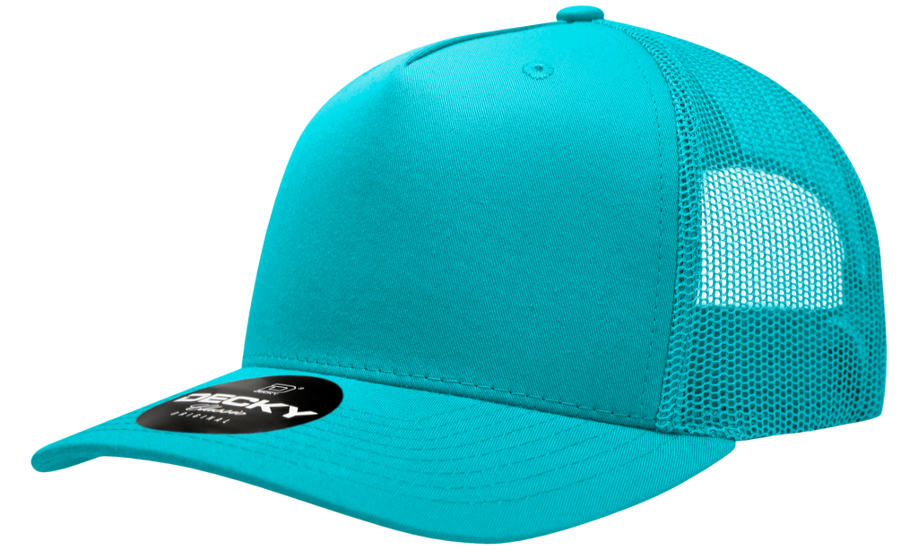 Decky 6030 5 Panel Mid Profile Structured Cotton Blend Trucker