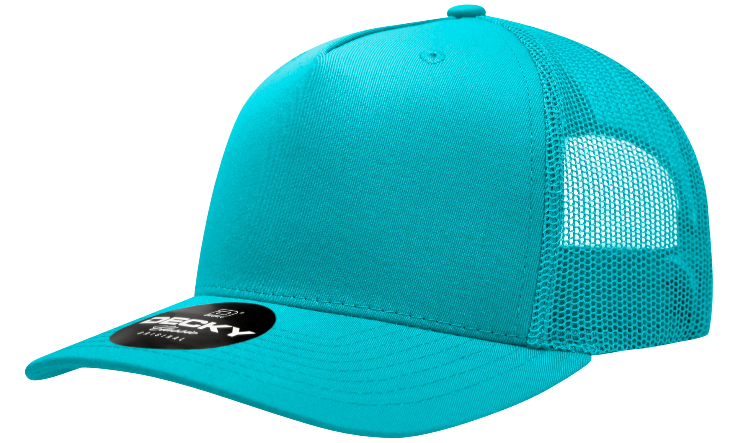 Decky 6030 5 Panel Mid Profile Structured Cotton Blend Trucker