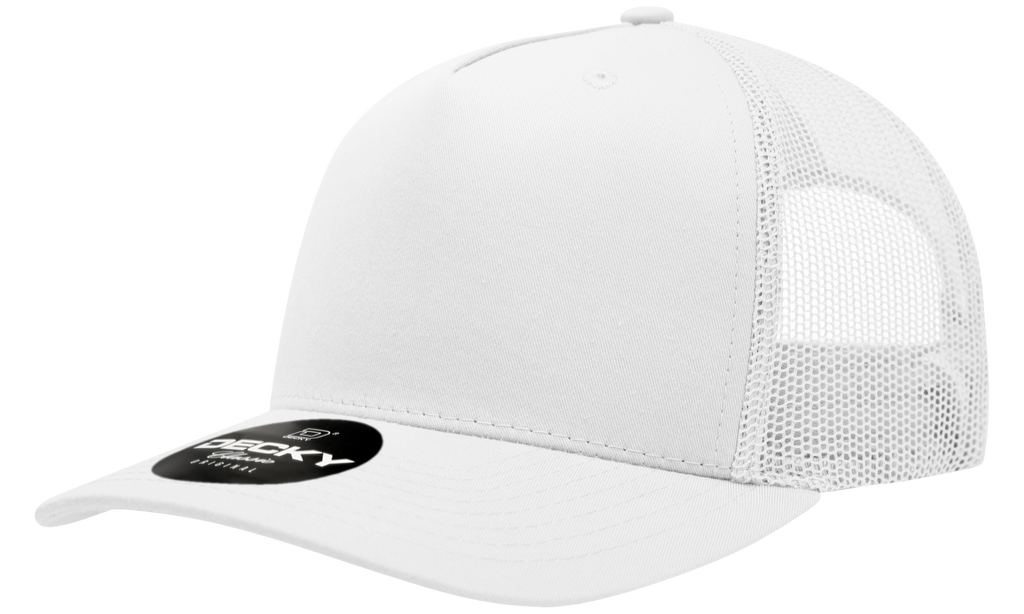 Decky 6030 5 Panel Mid Profile Structured Cotton Blend Trucker