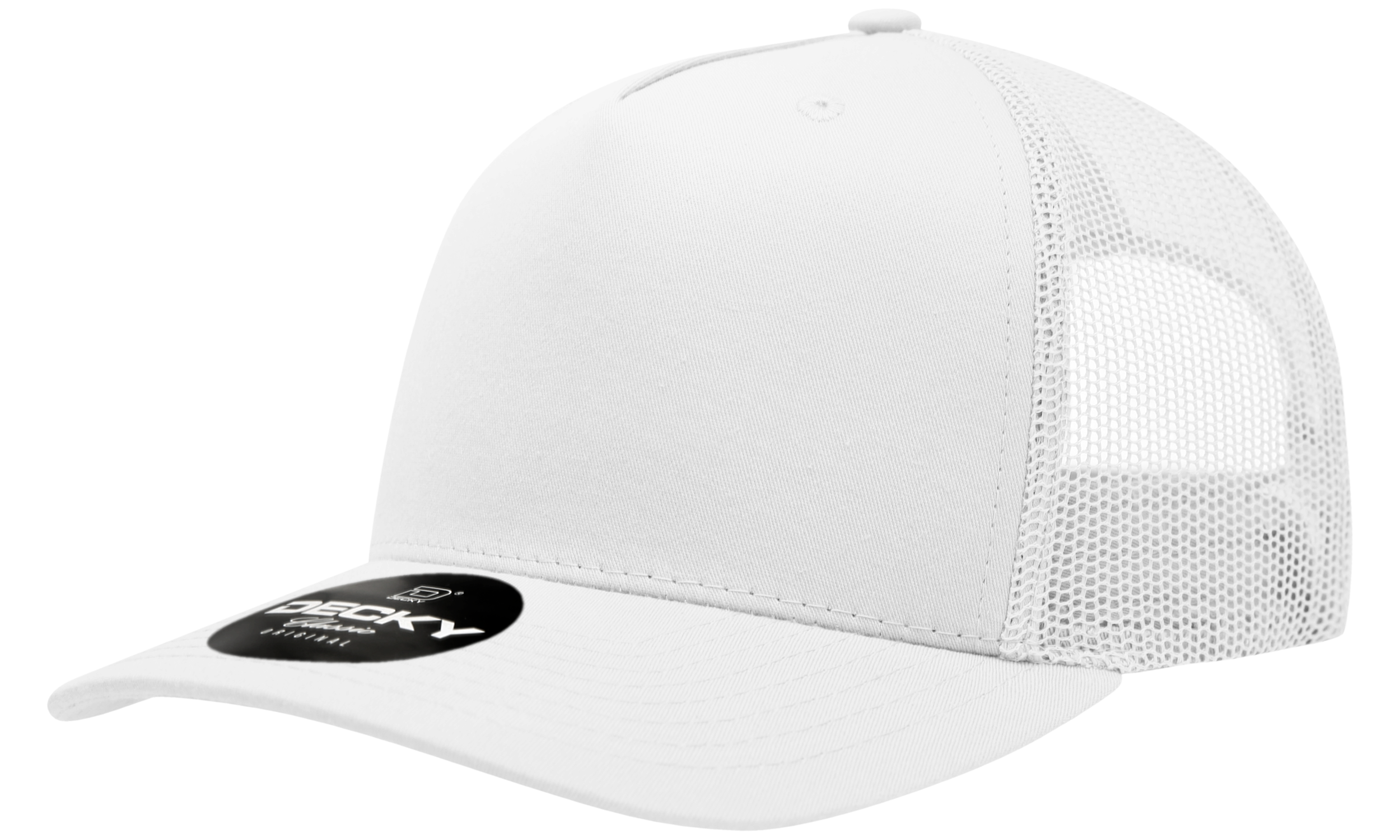 Decky 6030 5 Panel Mid Profile Structured Cotton Blend Trucker