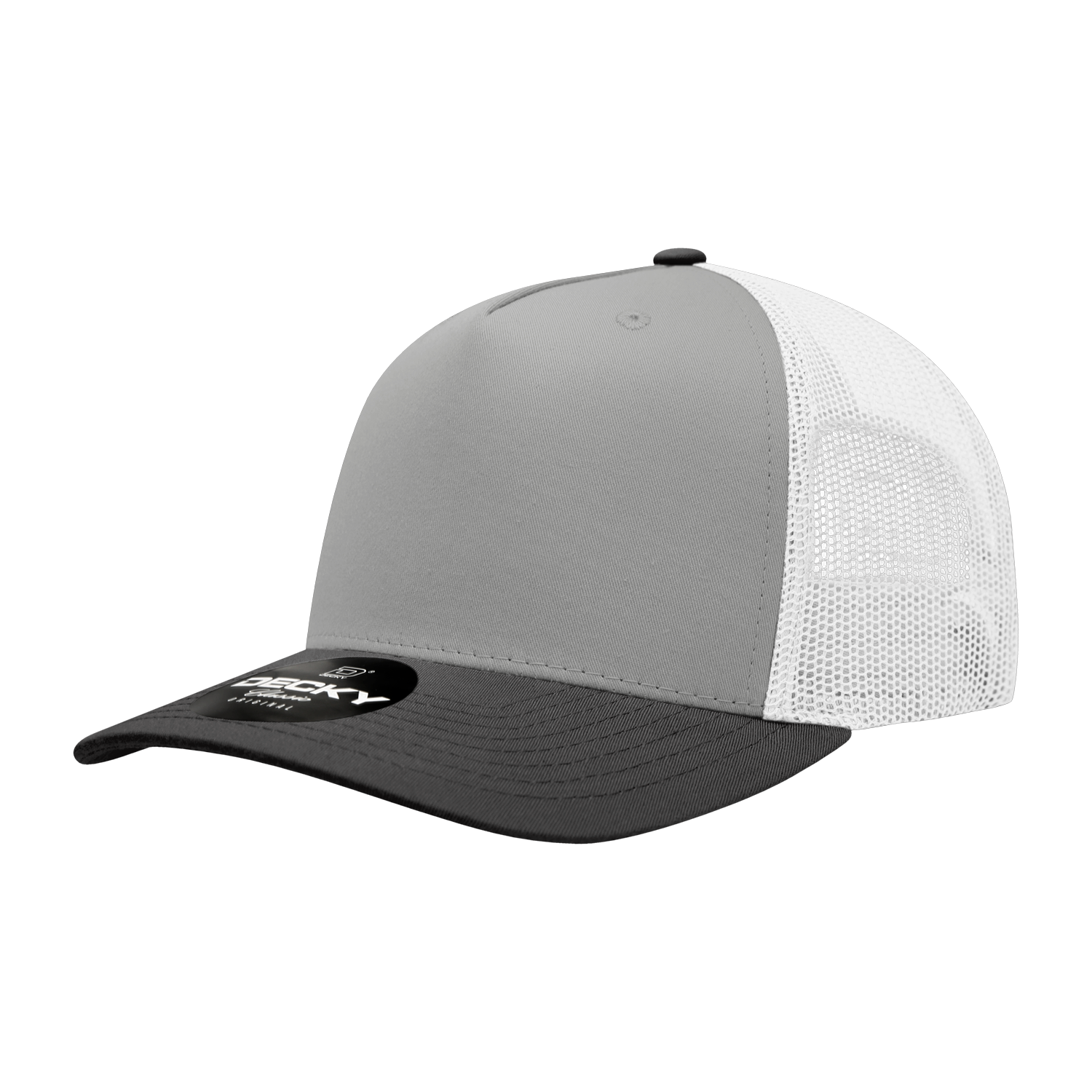 Decky 6030 5 Panel Mid Profile Structured Cotton Blend Trucker