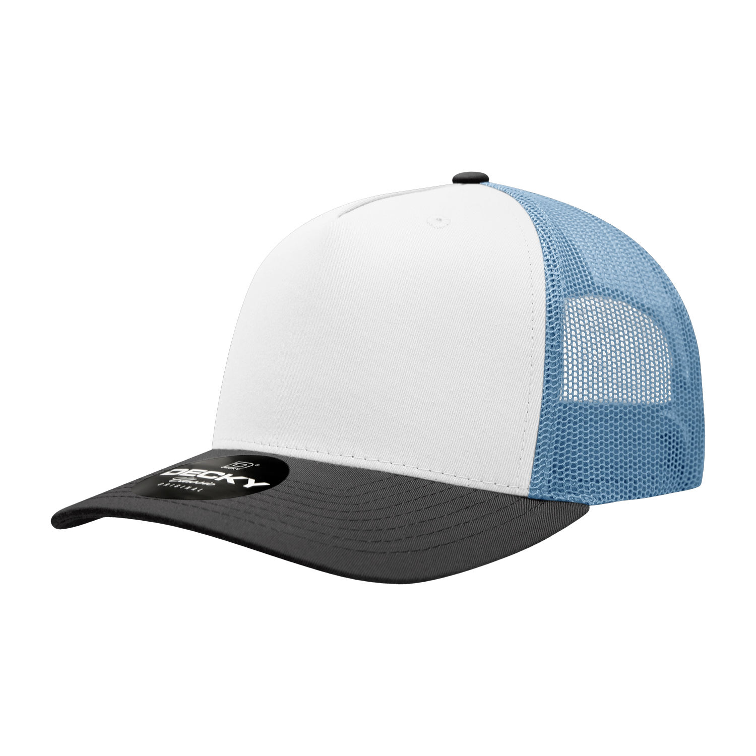 Decky 6030 5 Panel Mid Profile Structured Cotton Blend Trucker