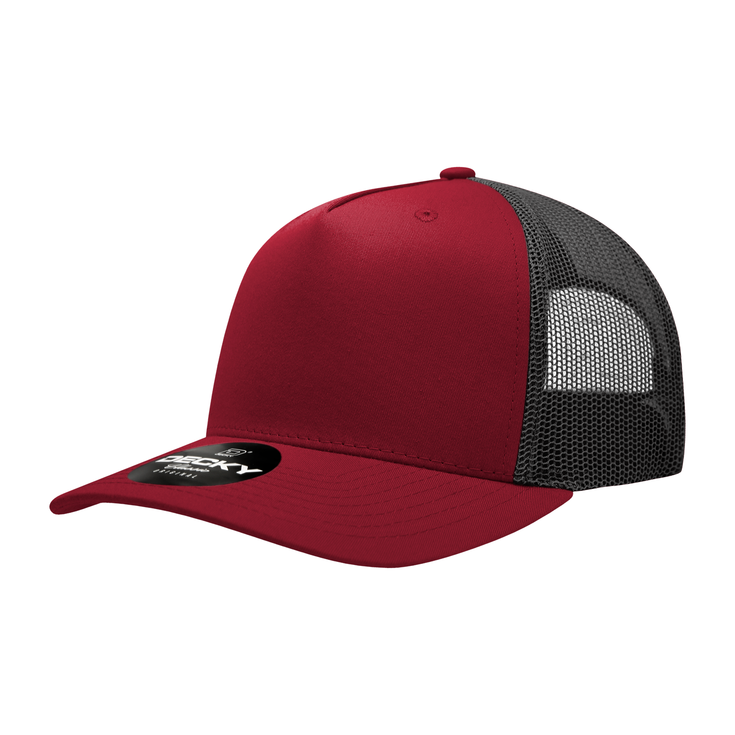 Decky 6030 5 Panel Mid Profile Structured Cotton Blend Trucker