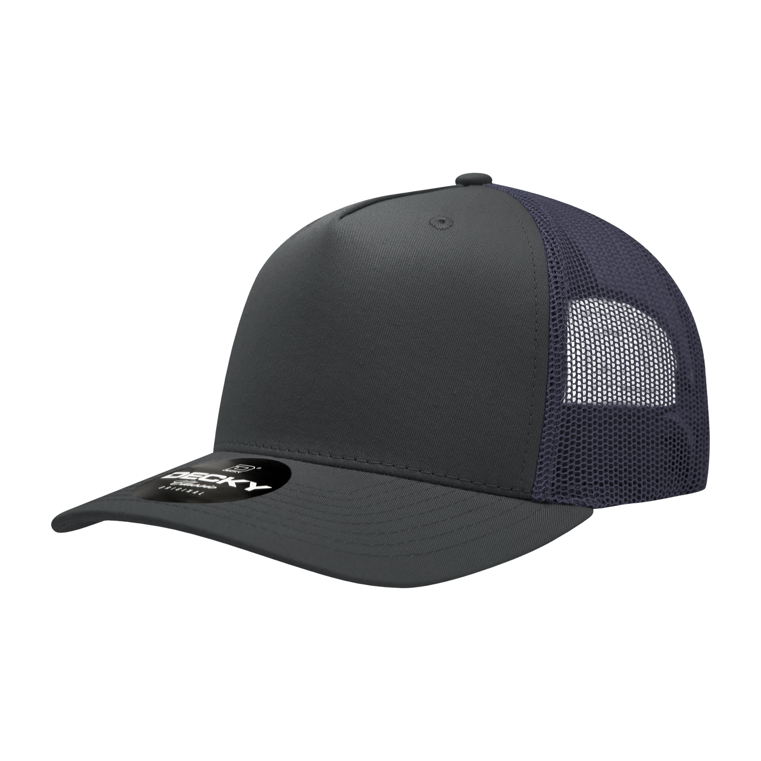 Decky 6030 5 Panel Mid Profile Structured Cotton Blend Trucker