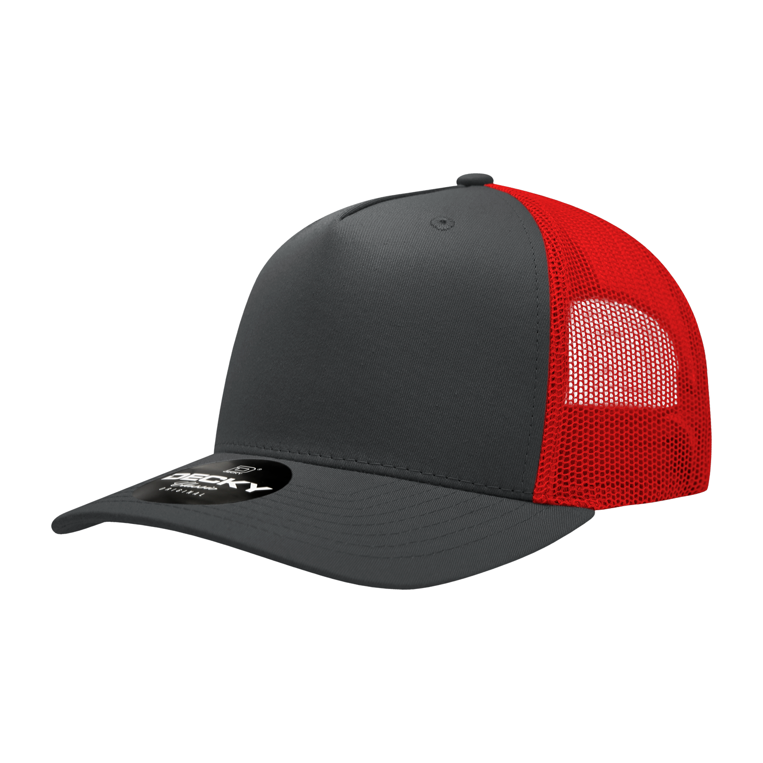 Decky 6030 5 Panel Mid Profile Structured Cotton Blend Trucker