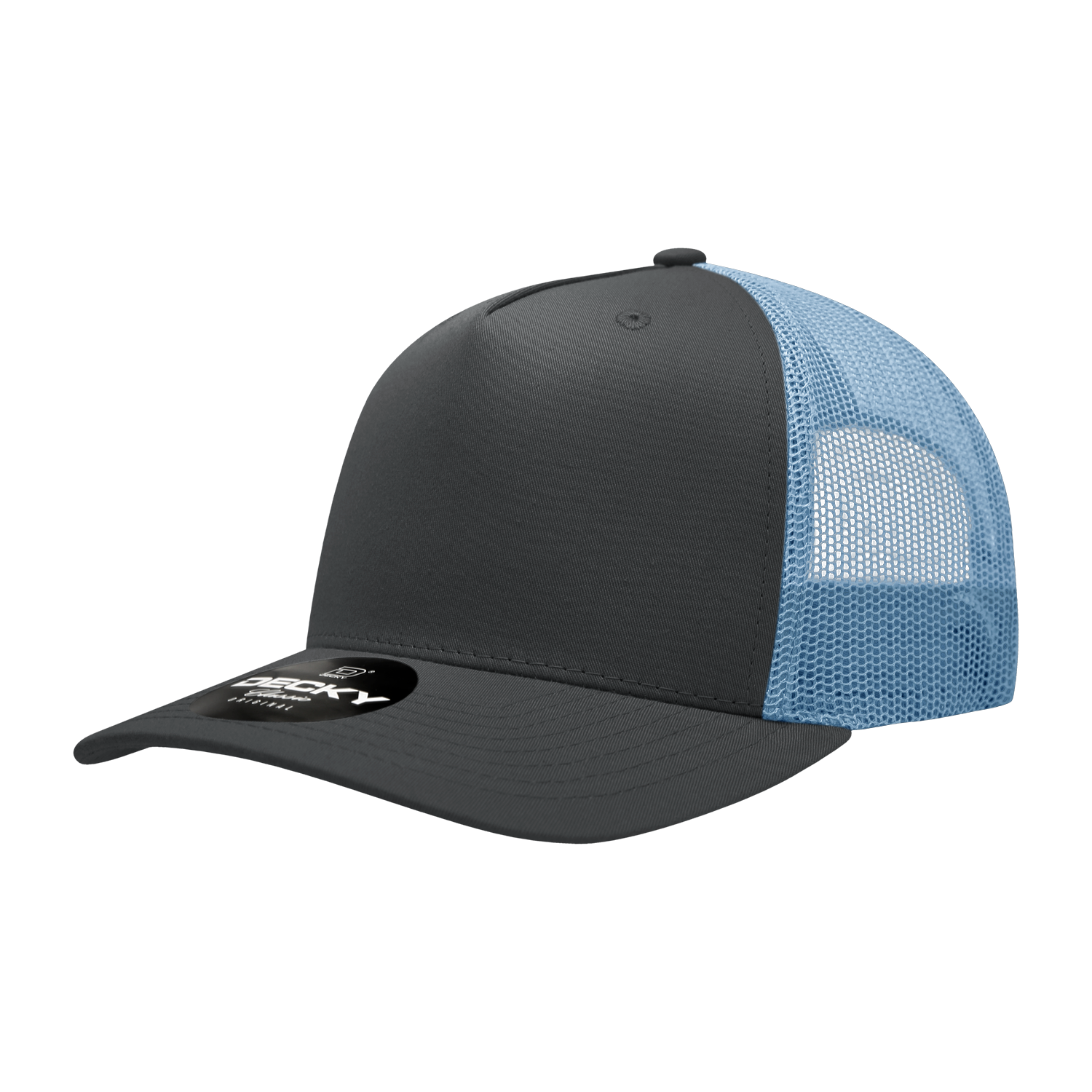Decky 6030 5 Panel Mid Profile Structured Cotton Blend Trucker