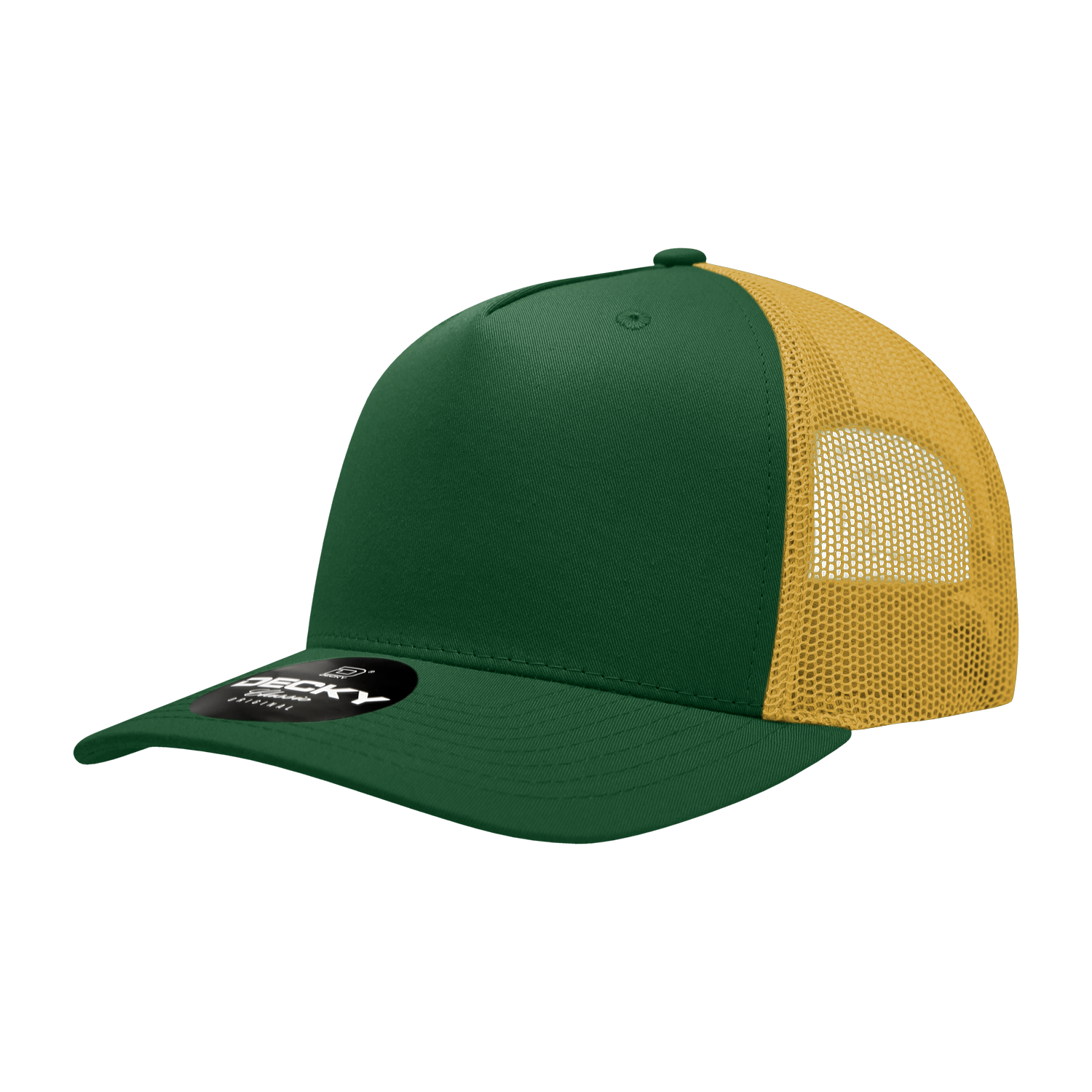 Decky 6030 5 Panel Mid Profile Structured Cotton Blend Trucker