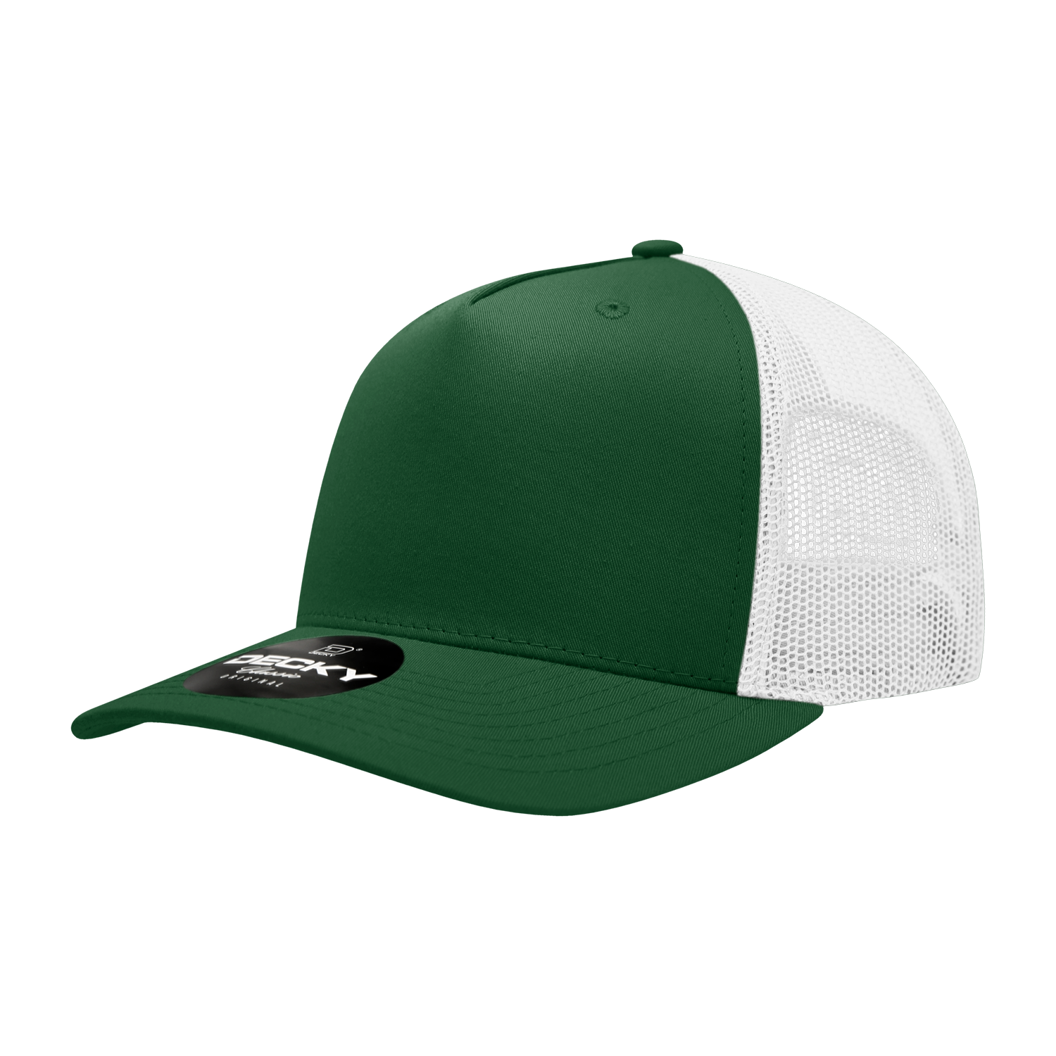 Decky 6030 5 Panel Mid Profile Structured Cotton Blend Trucker