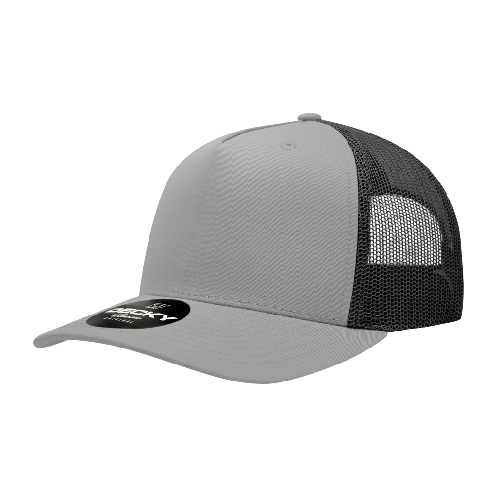 Decky 6030 5 Panel Mid Profile Structured Cotton Blend Trucker