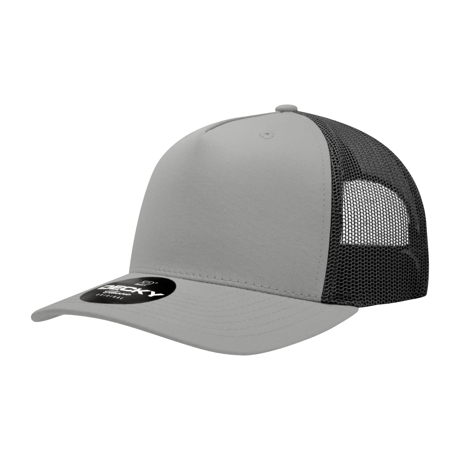 Decky 6030 5 Panel Mid Profile Structured Cotton Blend Trucker