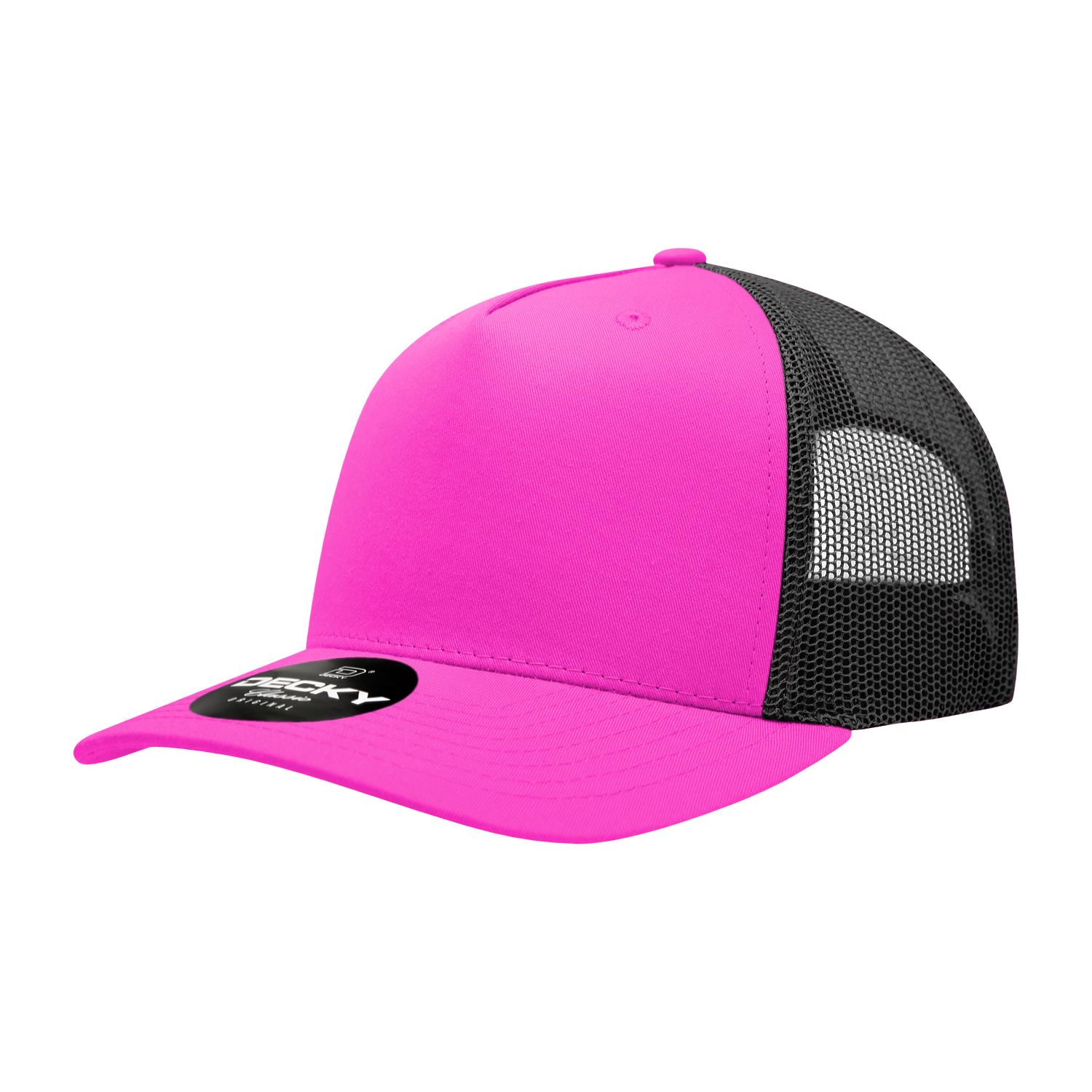 Decky 6030 5 Panel Mid Profile Structured Cotton Blend Trucker