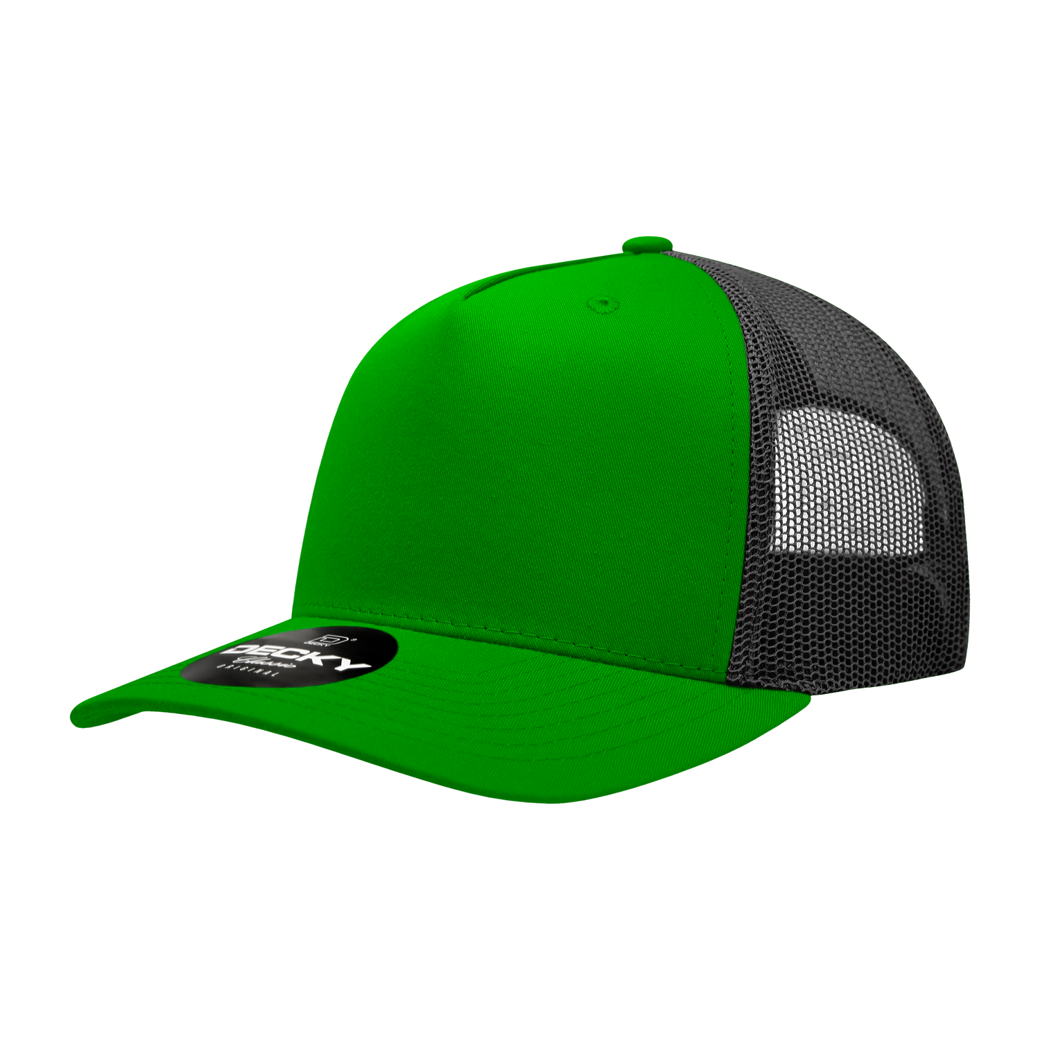 Decky 6030 5 Panel Mid Profile Structured Cotton Blend Trucker