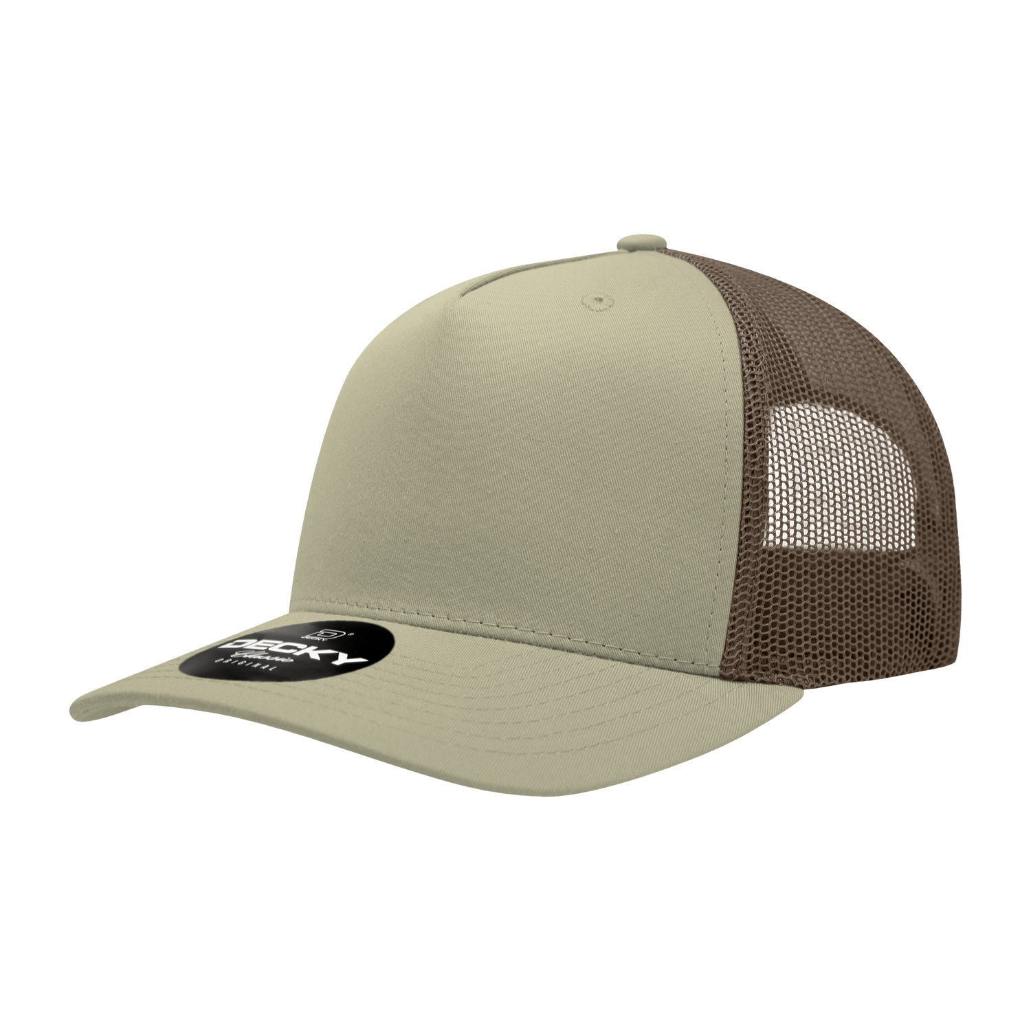 Decky 6030 5 Panel Mid Profile Structured Cotton Blend Trucker
