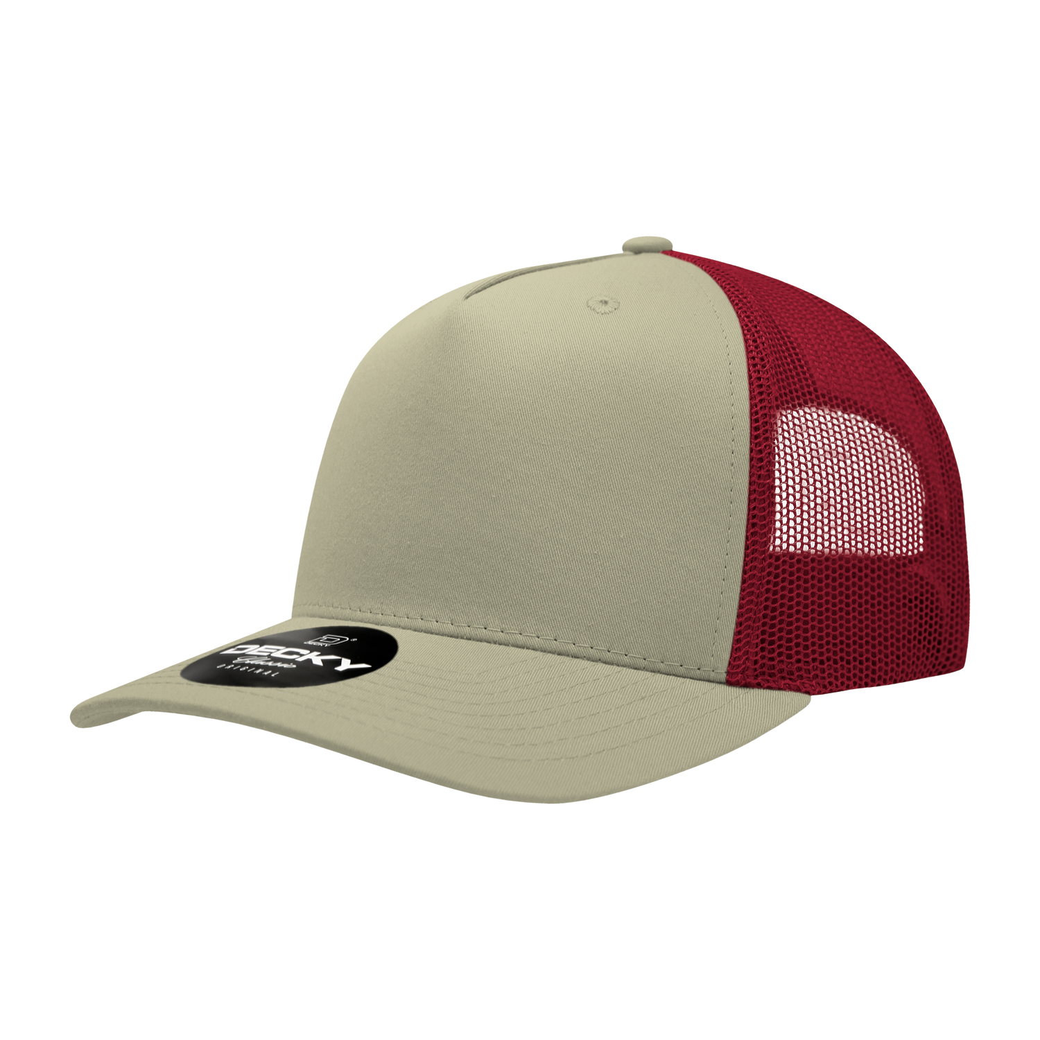 Decky 6030 5 Panel Mid Profile Structured Cotton Blend Trucker