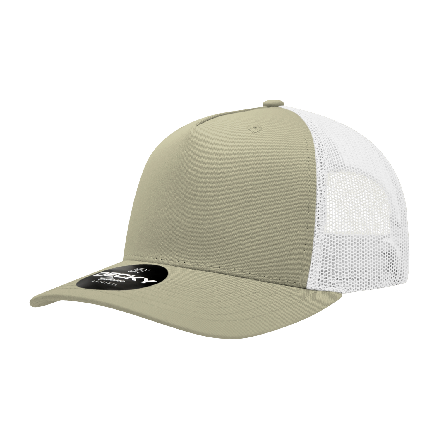 Decky 6030 5 Panel Mid Profile Structured Cotton Blend Trucker