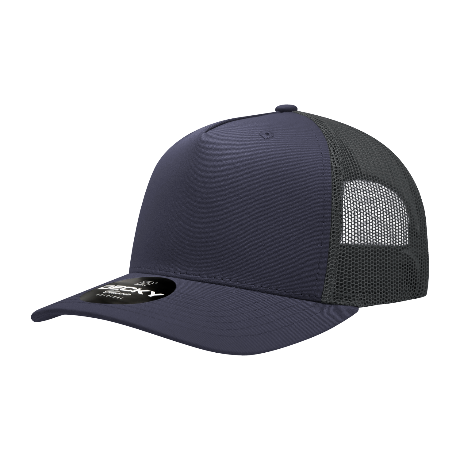 Decky 6030 5 Panel Mid Profile Structured Cotton Blend Trucker
