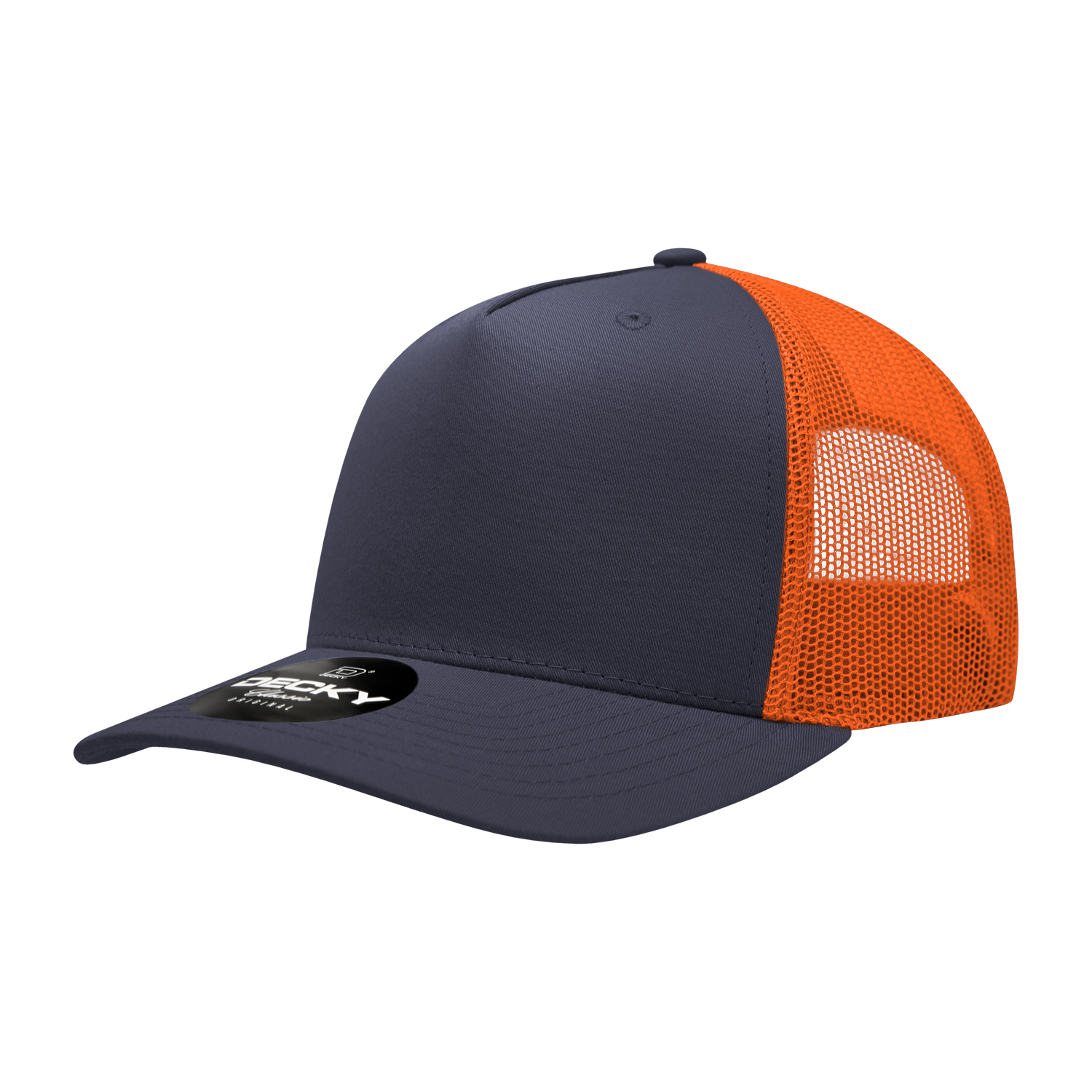 Decky 6030 5 Panel Mid Profile Structured Cotton Blend Trucker