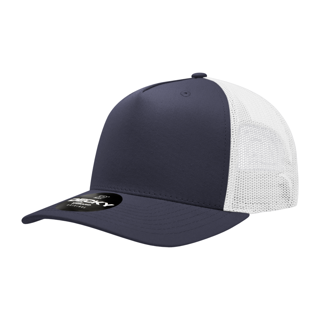 Decky 6030 5 Panel Mid Profile Structured Cotton Blend Trucker