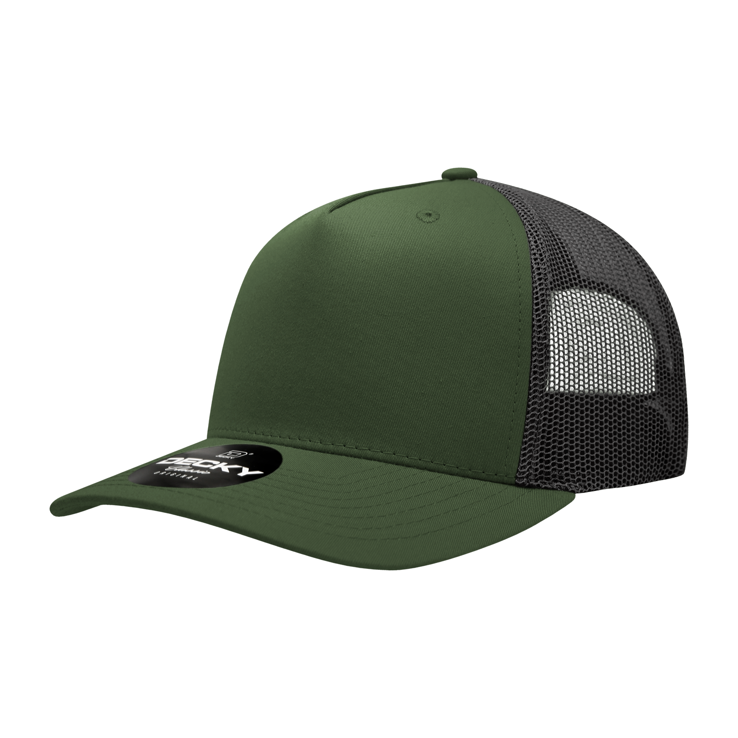 Decky 6030 5 Panel Mid Profile Structured Cotton Blend Trucker