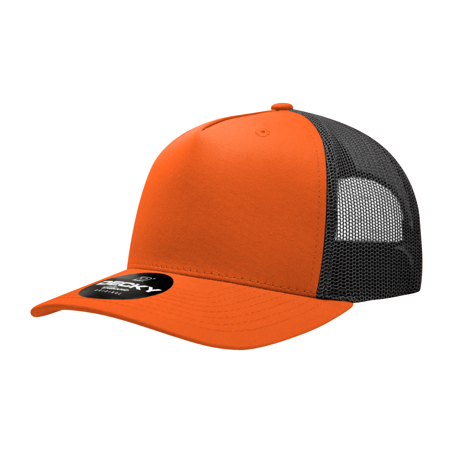 Decky 6030 5 Panel Mid Profile Structured Cotton Blend Trucker