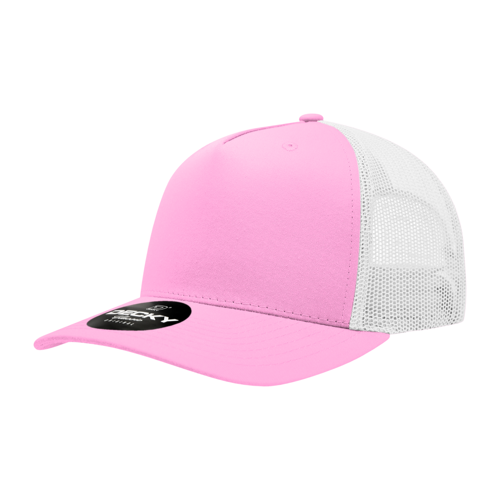 Decky 6030 5 Panel Mid Profile Structured Cotton Blend Trucker