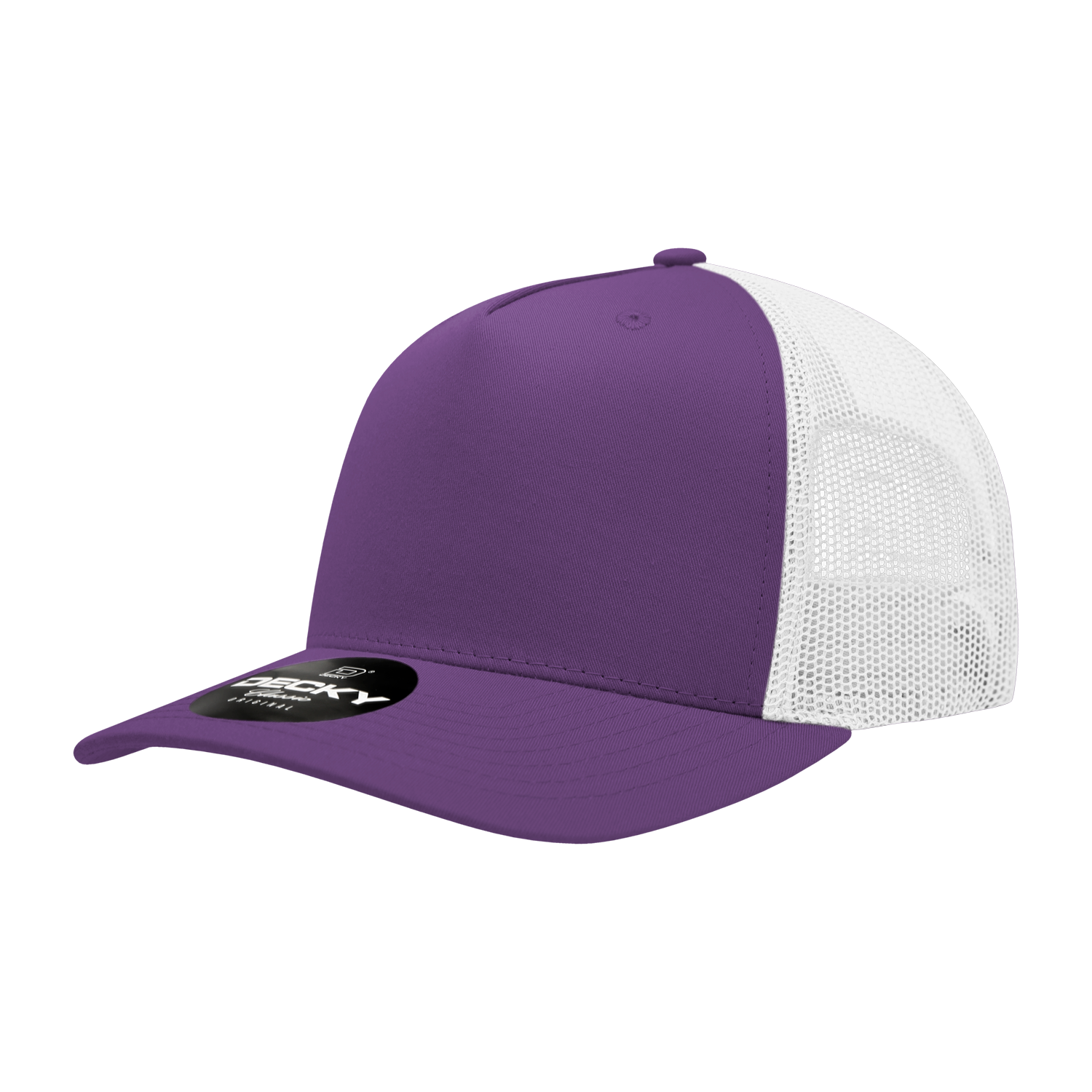 Decky 6030 5 Panel Mid Profile Structured Cotton Blend Trucker