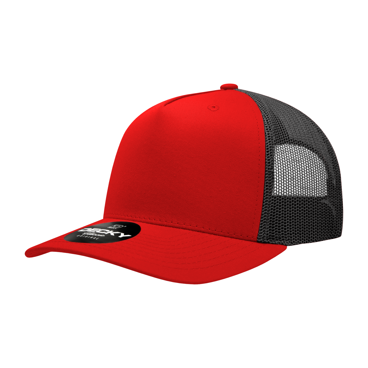 Decky 6030 5 Panel Mid Profile Structured Cotton Blend Trucker