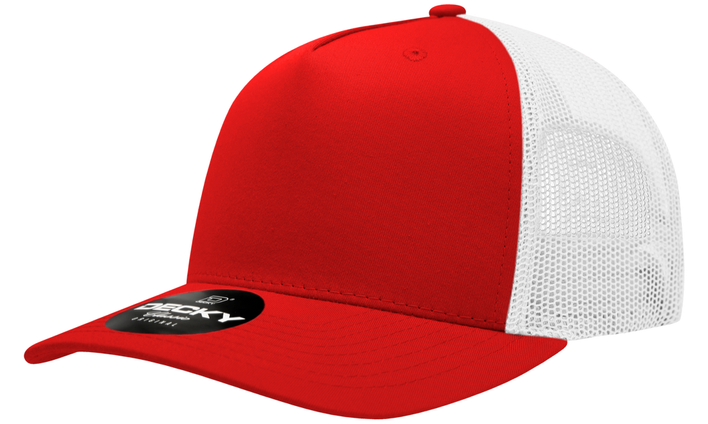 Decky 6030 5 Panel Mid Profile Structured Cotton Blend Trucker