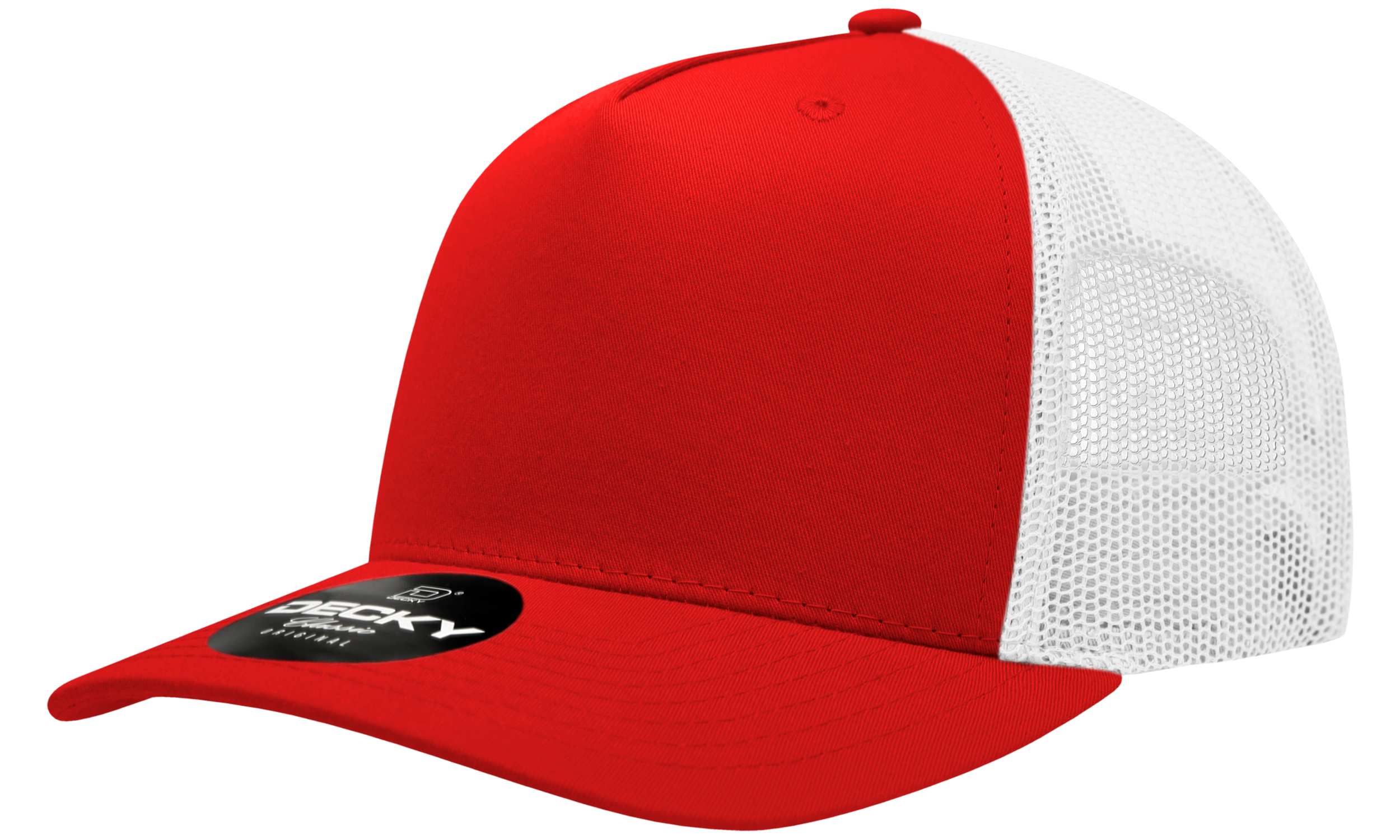 Decky 6030 5 Panel Mid Profile Structured Cotton Blend Trucker