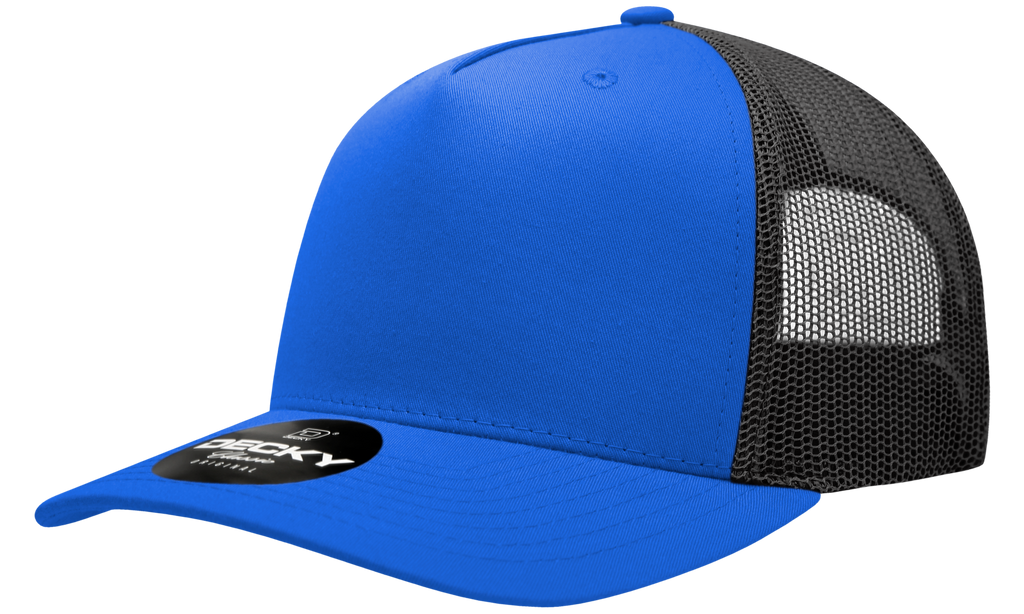 Decky 6030 5 Panel Mid Profile Structured Cotton Blend Trucker