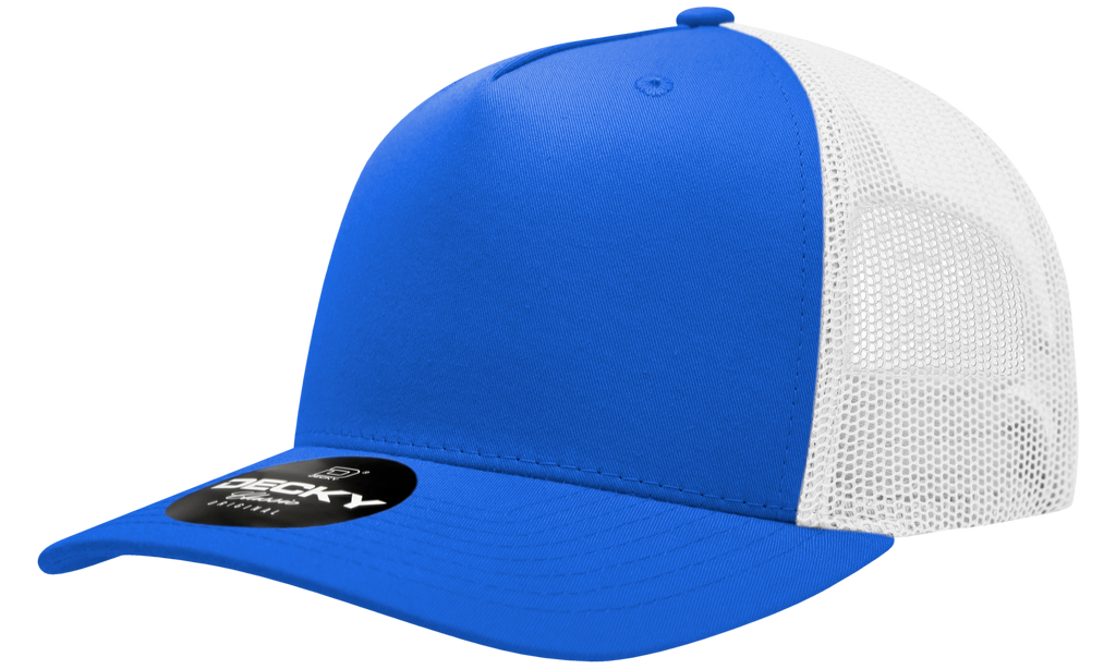 Decky 6030 5 Panel Mid Profile Structured Cotton Blend Trucker