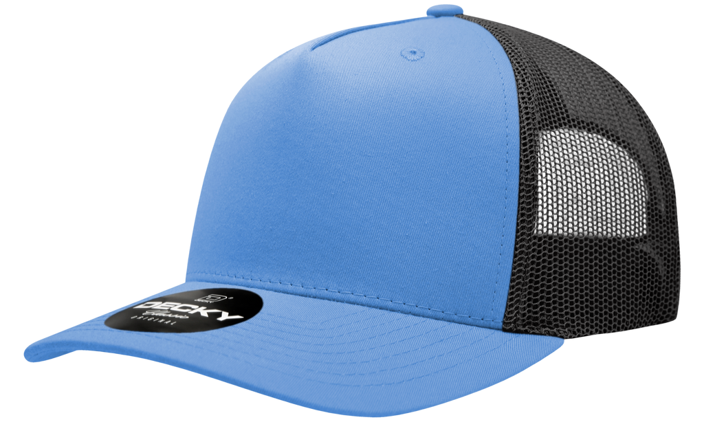 Decky 6030 5 Panel Mid Profile Structured Cotton Blend Trucker