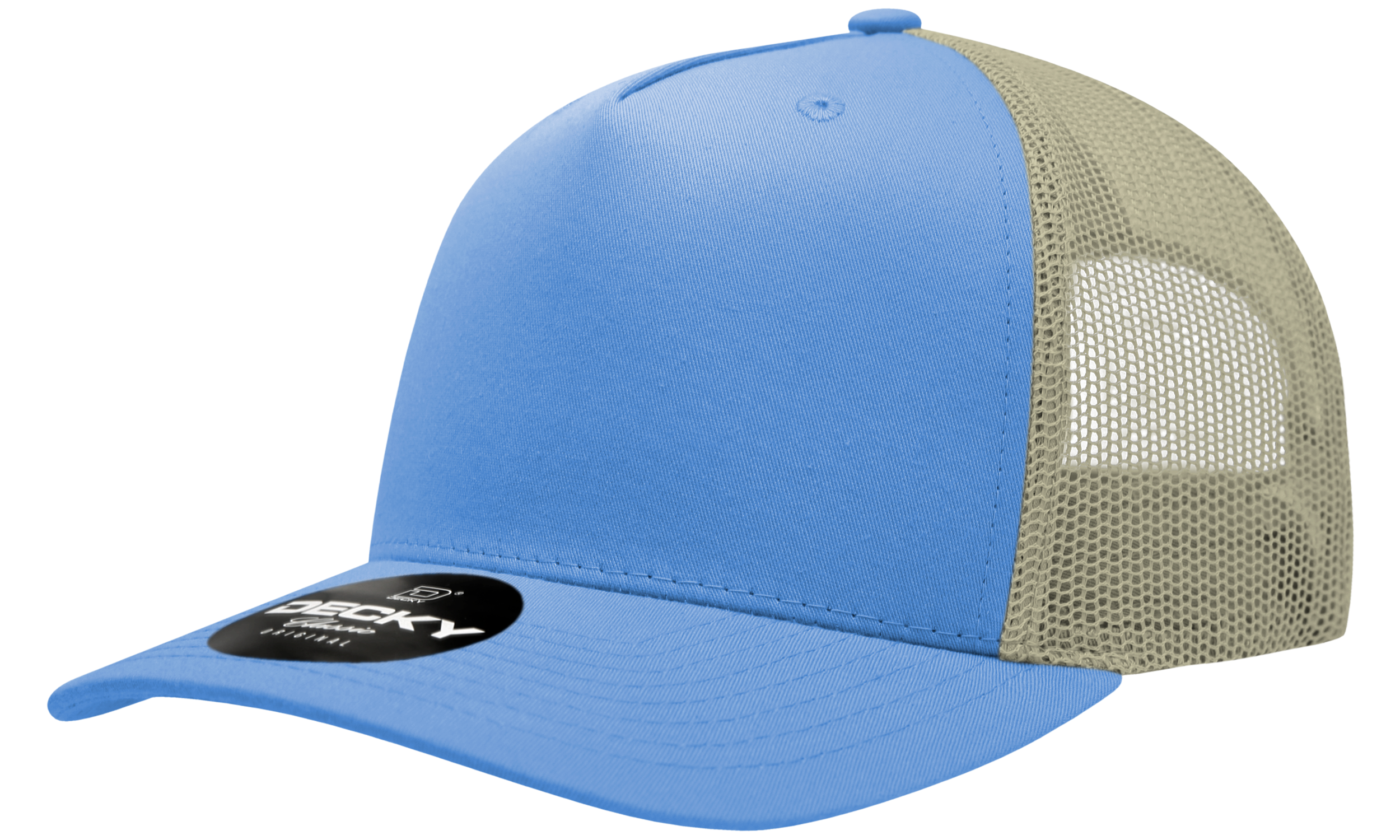 Decky 6030 5 Panel Mid Profile Structured Cotton Blend Trucker