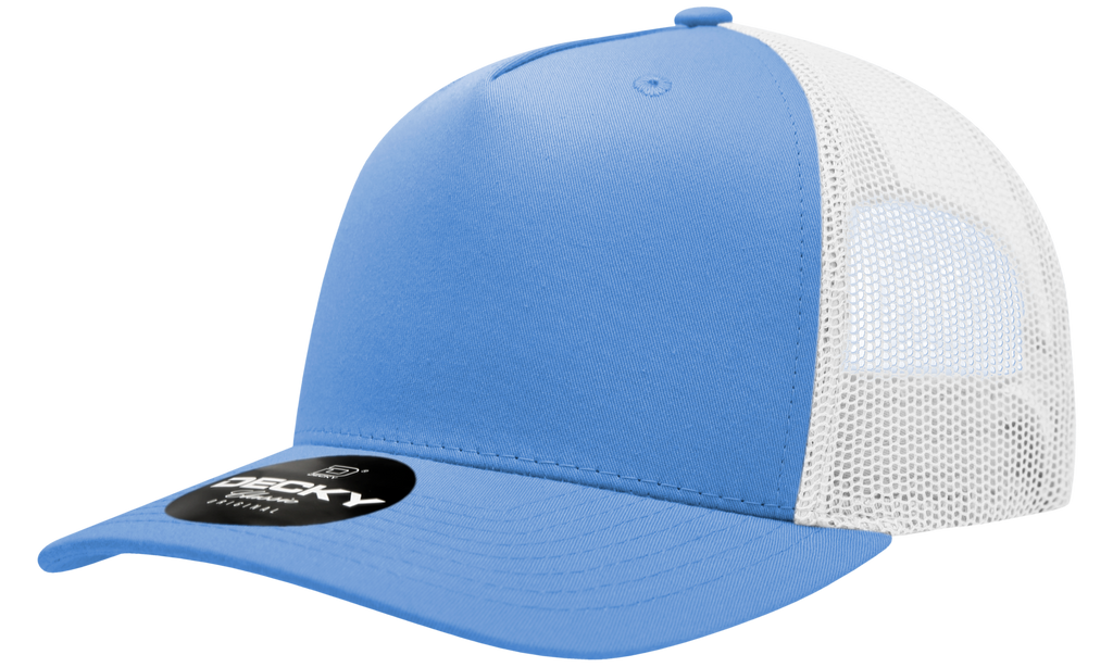Decky 6030 5 Panel Mid Profile Structured Cotton Blend Trucker