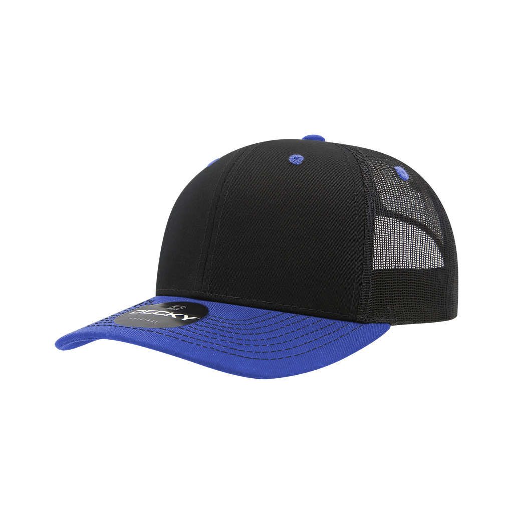Decky 6031 6 Panel Mid Profile Structured Contra-Stitch Trucker