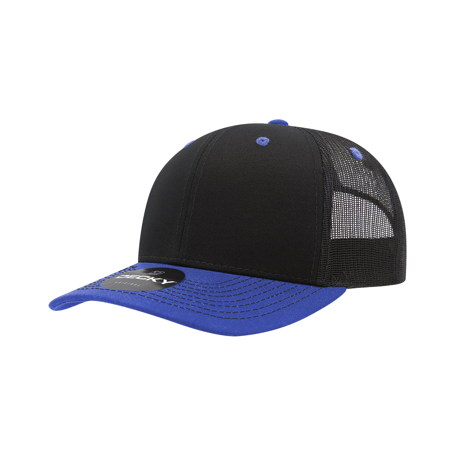 Decky 6031 6 Panel Mid Profile Structured Contra-Stitch Trucker