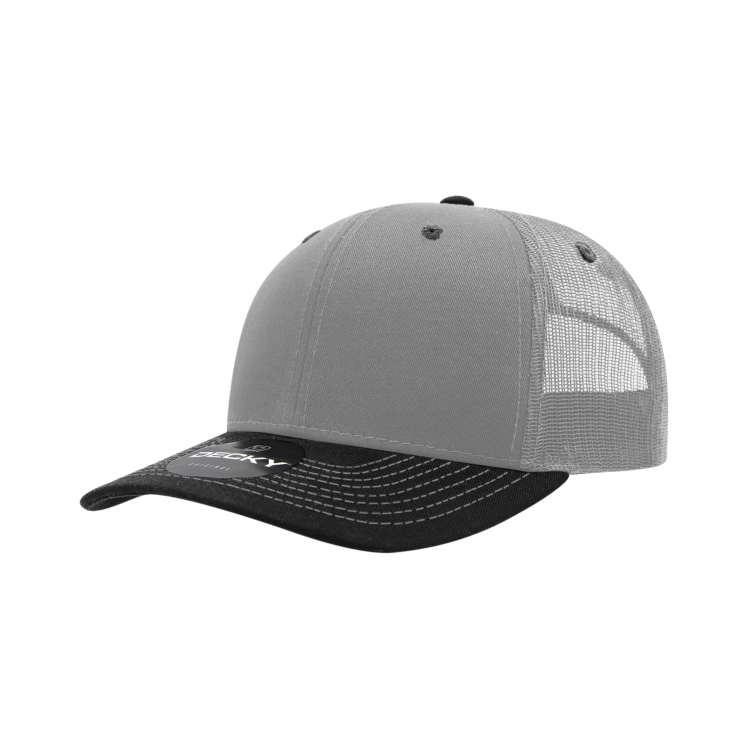 Decky 6031 6 Panel Mid Profile Structured Contra-Stitch Trucker
