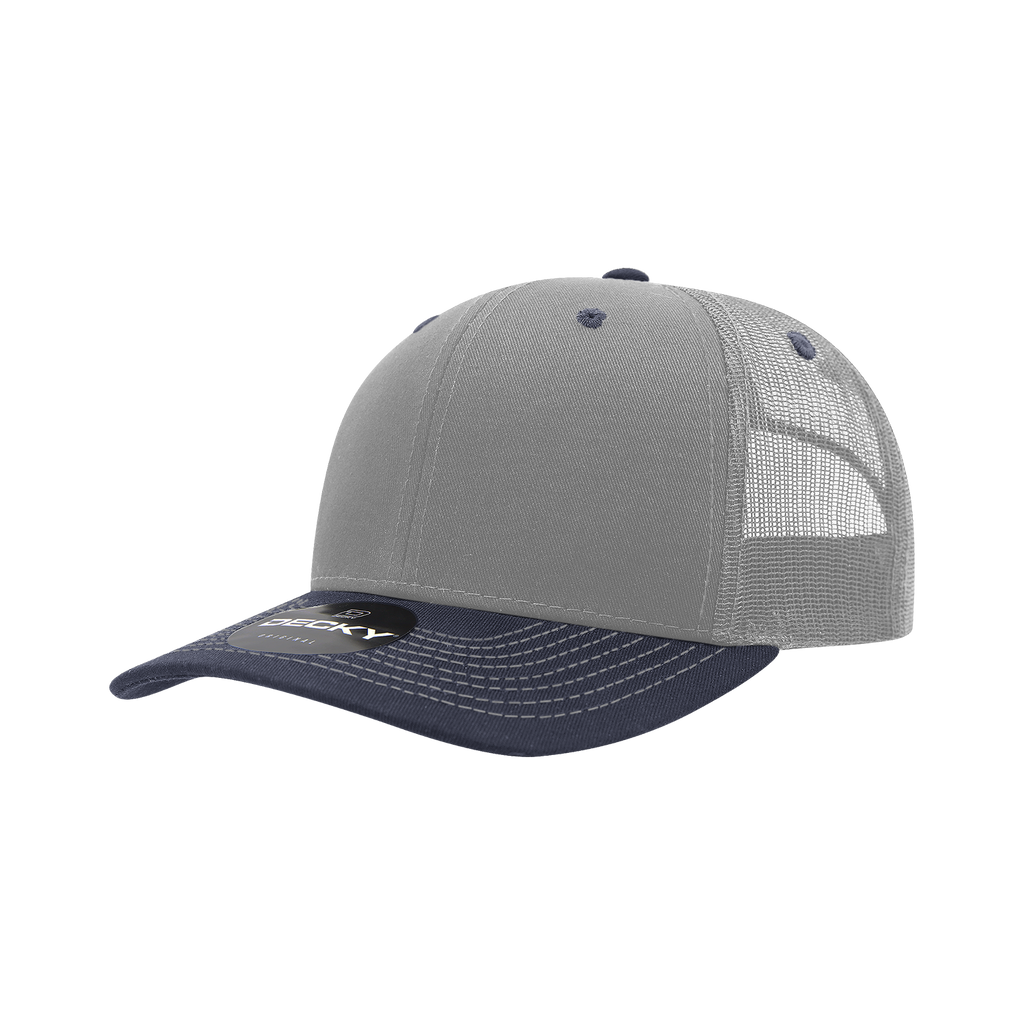 Decky 6031 6 Panel Mid Profile Structured Contra-Stitch Trucker