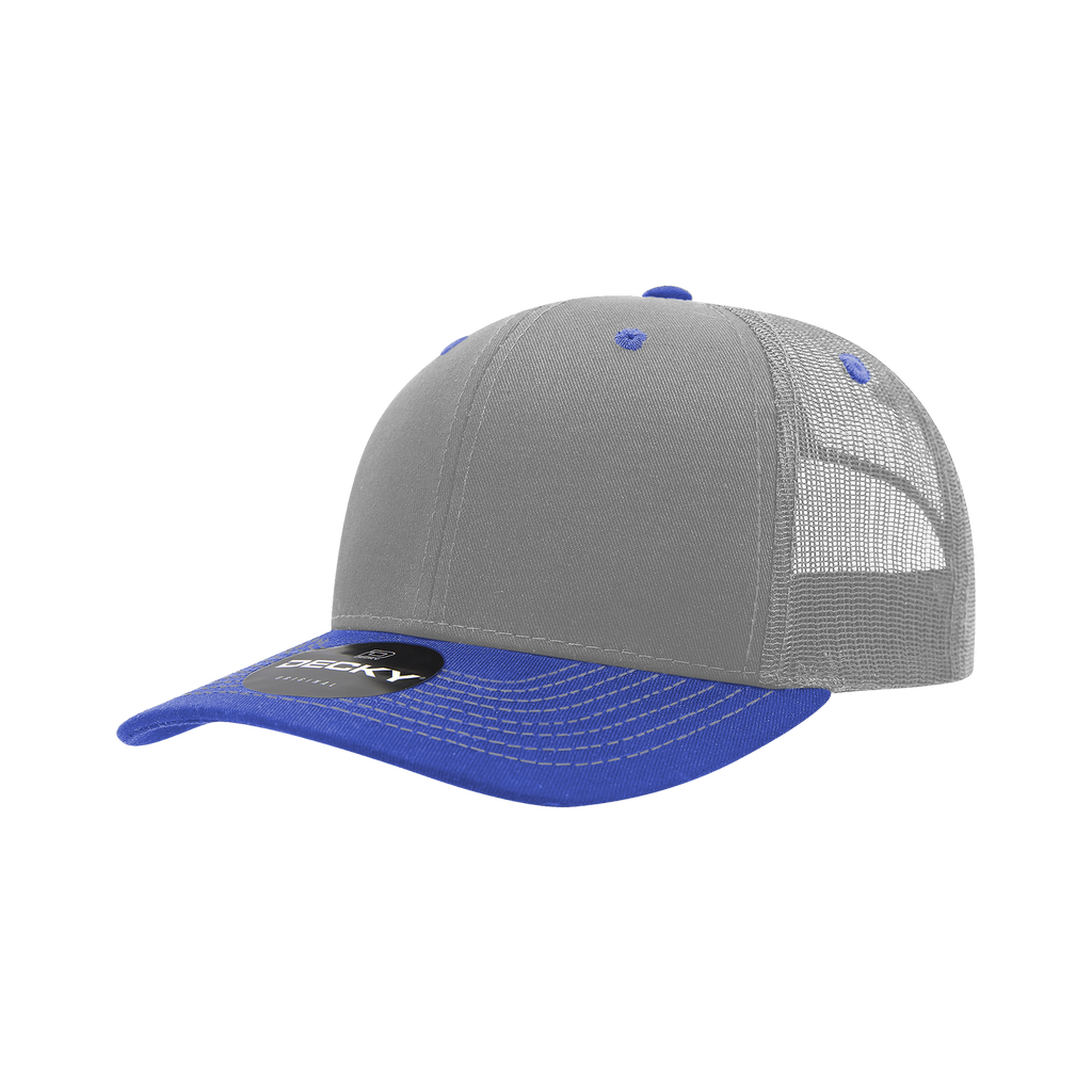 Decky 6031 6 Panel Mid Profile Structured Contra-Stitch Trucker