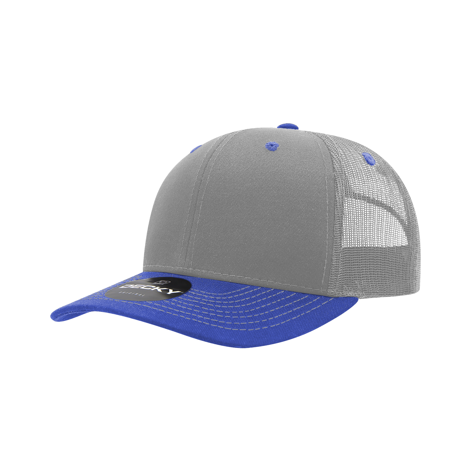Decky 6031 6 Panel Mid Profile Structured Contra-Stitch Trucker