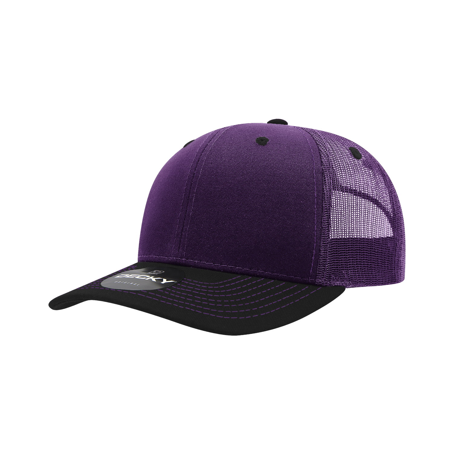Decky 6031 6 Panel Mid Profile Structured Contra-Stitch Trucker