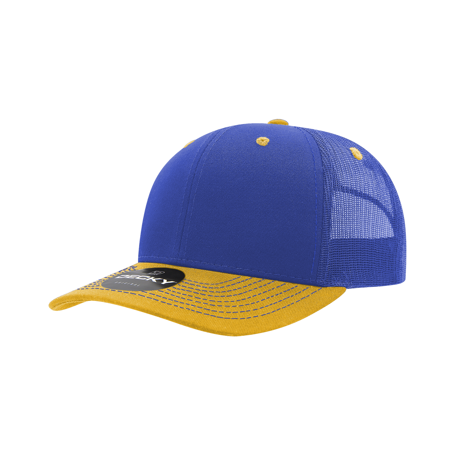 Decky 6031 6 Panel Mid Profile Structured Contra-Stitch Trucker