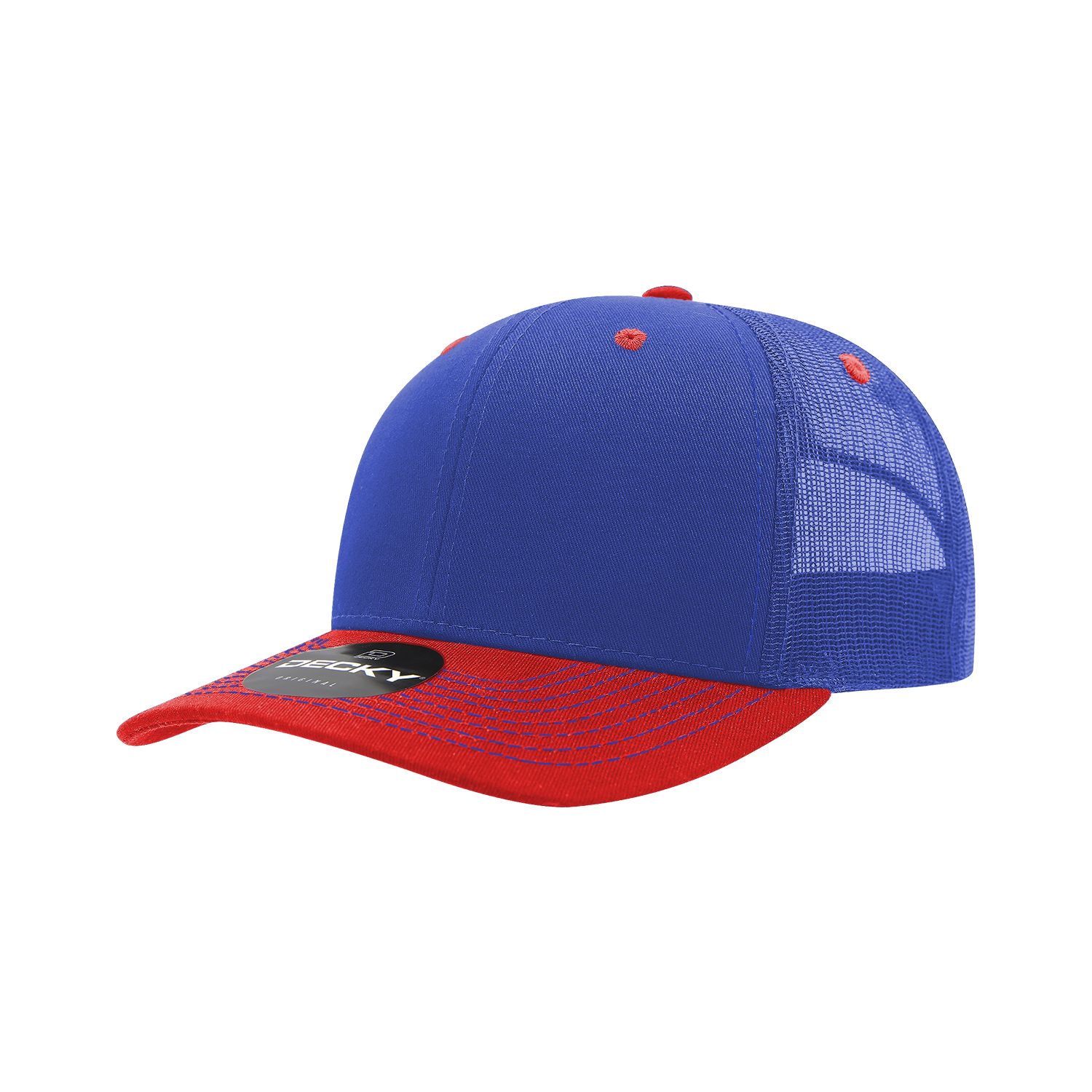 Decky 6031 6 Panel Mid Profile Structured Contra-Stitch Trucker