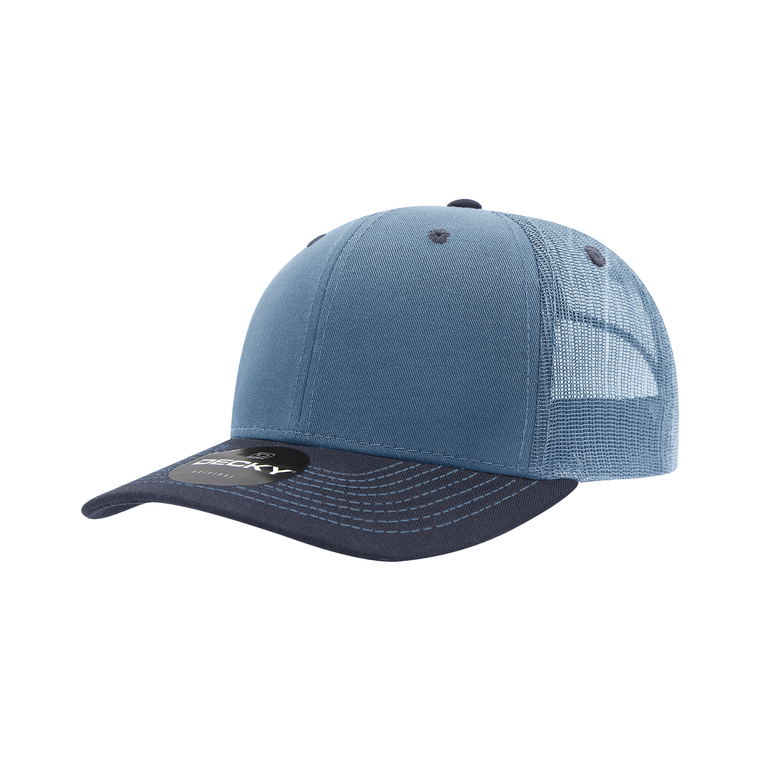Decky 6031 6 Panel Mid Profile Structured Contra-Stitch Trucker