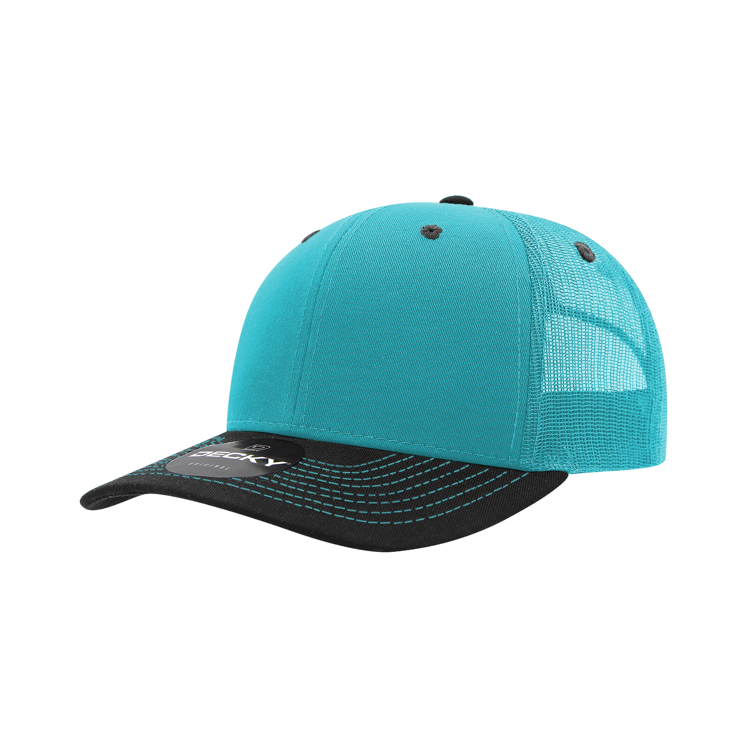 Decky 6031 6 Panel Mid Profile Structured Contra-Stitch Trucker