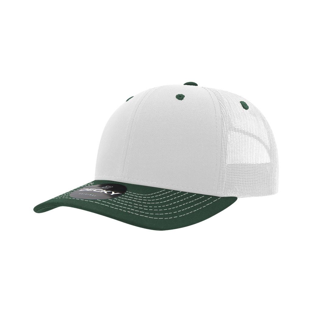Decky 6031 6 Panel Mid Profile Structured Contra-Stitch Trucker