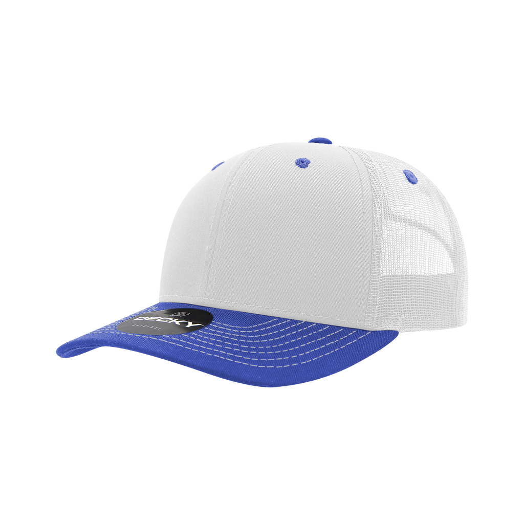 Decky 6031 6 Panel Mid Profile Structured Contra-Stitch Trucker