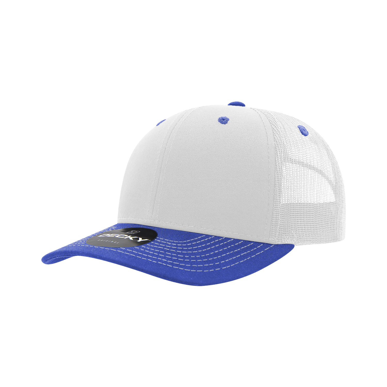 Decky 6031 6 Panel Mid Profile Structured Contra-Stitch Trucker